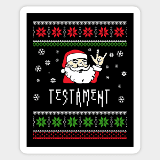 testament santa metal Sticker